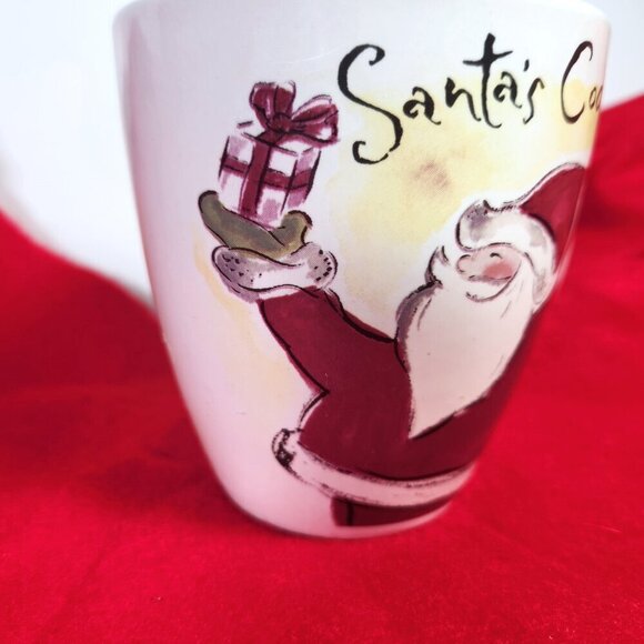Eddie Bauer Christmas Mug Coffee Cup Santas Cocoa Ceramic 4.5" Tall - Picture 5 of 8